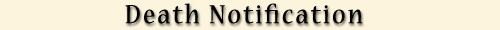 Death Notification